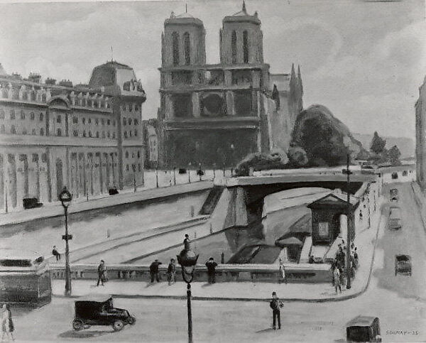 Notre Dame, Paris, Samuel Halpert (American, Bialystok, Russia 1884–1930 Detroit, Michigan), Oil on canvas 