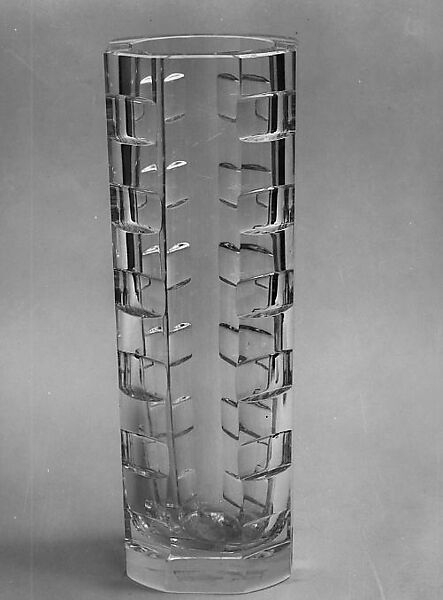 Vase, Elis Bergh (Swedish, Linköping 1881–1954 Stockholm), Crystal glass 
