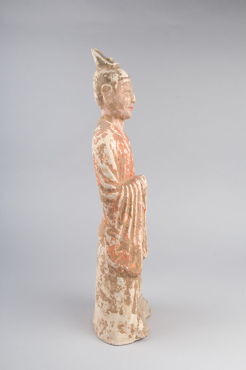 Civil official, Earthenware with pigment, China