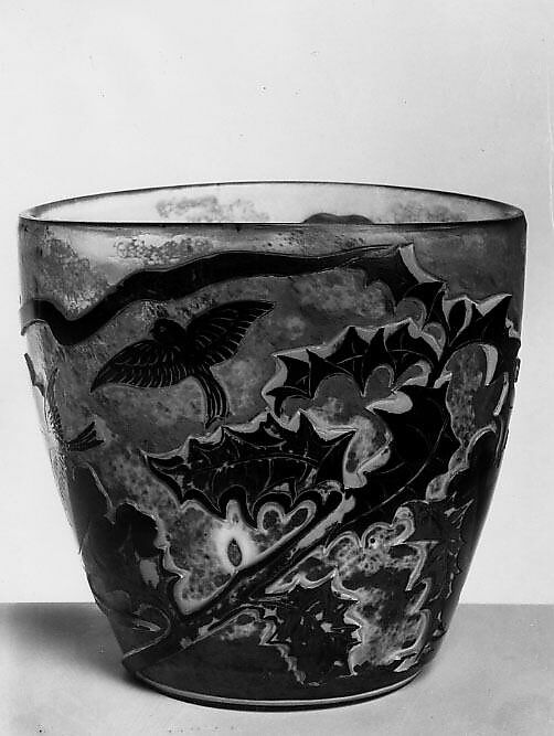 Vase, Emile Gallé (French, Nancy 1846–1904 Nancy), Glass 