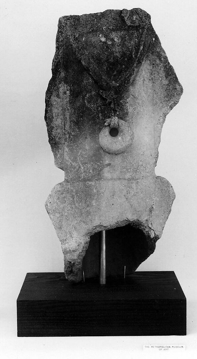 Fragment of Haniwa Statuette, Unglazed earthenware, Japan 