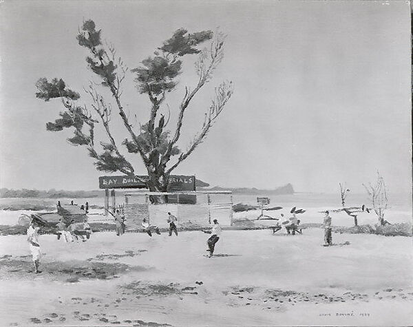 Baseball Game, Long Island, Louis Bouché (American, New York, New York 1896–1969 Pittsfield, Massachusetts), Oil on canvas