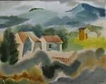 House Among the Hills (recto): Landscape with Houses (verso)