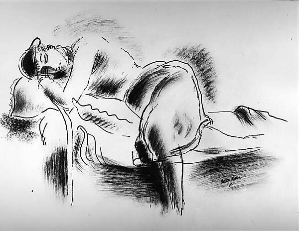 Columbine, Konrad Cramer (American (born Germany), Wurzburg 1886–1963 Woodstock, New York), Pen and brush and black ink on paper 