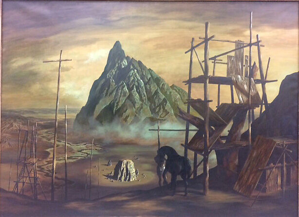 The Black Horse, John Atherton (American, Brainerd, Minnesota 1900–1952 New Brunswick, Canada), Oil on canvas 
