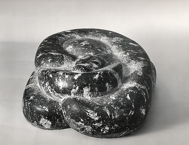 Python of India, Grace Hill Turnbull (American, 1880–1976), Marble, glass