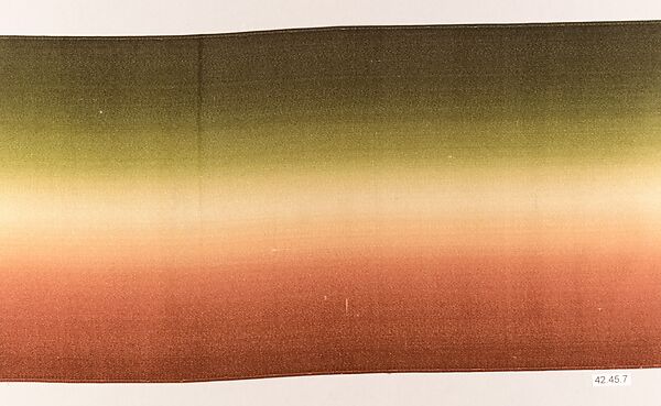 Ribbon sample, Unknown Designer, Silk 