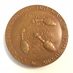 Go to the Ant, Thou Sluggard, Consider Her Ways and Be Wise, Janet de Coux (American, Niles, Michigan 1904–1999 Richland, Pennsylvania), Bronze, light brown patina