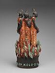 Shadrach, Meshach, Abed Nego, Viktor Schreckengost (American, Sebring, Ohio 1906–2008 Cleveland, Ohio), Glazed ceramic, copper alloy rings, felt