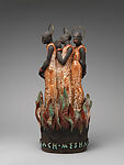Shadrach, Meshach, Abed Nego, Viktor Schreckengost (American, Sebring, Ohio 1906–2008 Cleveland, Ohio), Glazed ceramic, copper alloy rings, felt