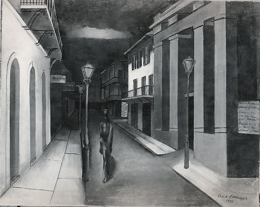Basin Street, Remo Farruggio (American, Palermo 1906–1981 Provincetown, Massachusetts), Oil on canvas 