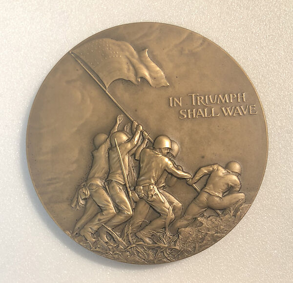 In Triumph Shall Wave, Rene Paul Chambellan (American, West Hoboken, New Jersey 1893–1955 Jersey City, New Jersey), Bronze, light brown patina 