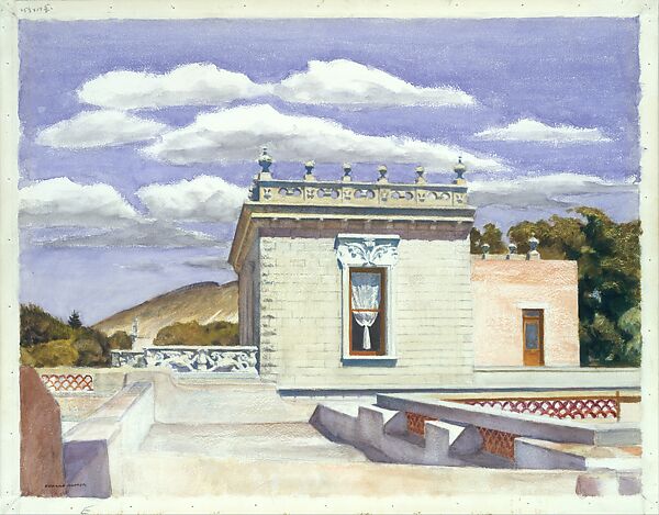 Saltillo Mansion, Edward Hopper (American, Nyack, New York 1882–1967 New York), Watercolor on paper 