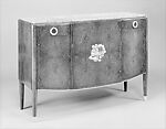 Commode, Jules Leleu (French, 1883–1961), Amboyna wood, ivory, marble, brass, mahogany, birch plywood