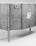 Commode, Jules Leleu (French, 1883–1961), Amboyna wood, ivory, marble, brass, mahogany, birch plywood