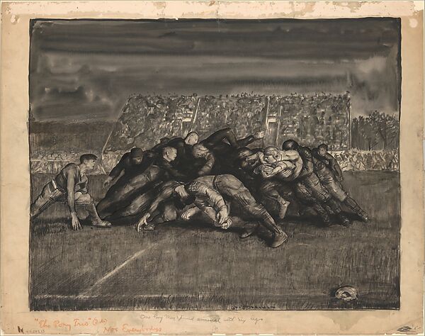 One Long Arm Spined Animal with Six Legs, George Bellows (American, Columbus, Ohio 1882–1925 New York), Charcoal, ink, graphite, and lithographic crayon on paper 