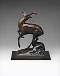 Pronghorn Antelope, Paul Manship (American, St. Paul, Minnesota 1885–1966 New York), Bronze