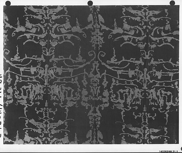 Textile fragment, Herter Ottolenghi-Wedekind (German), Silk, cotton (?) 