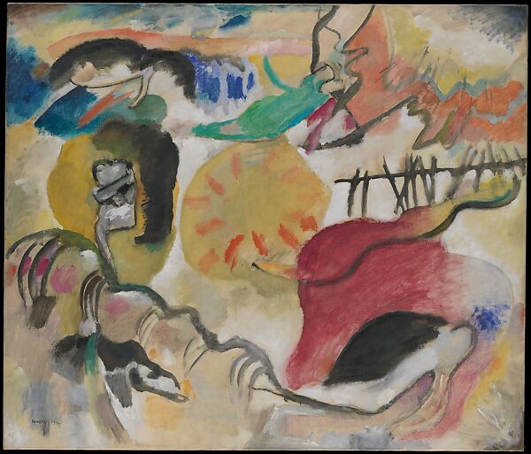 Improvisation 27 (Garden of Love II), Vasily Kandinsky (French (born Russia), Moscow 1866–1944 Neuilly-sur-Seine), Oil on canvas 