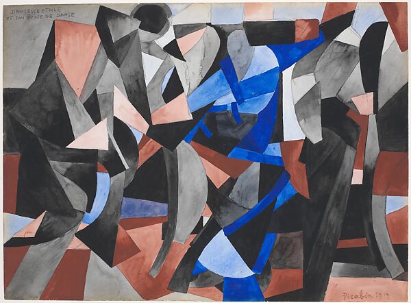 Star Dancer and Her School of Dance, Francis Picabia  French, Watercolor and charcoal on paper