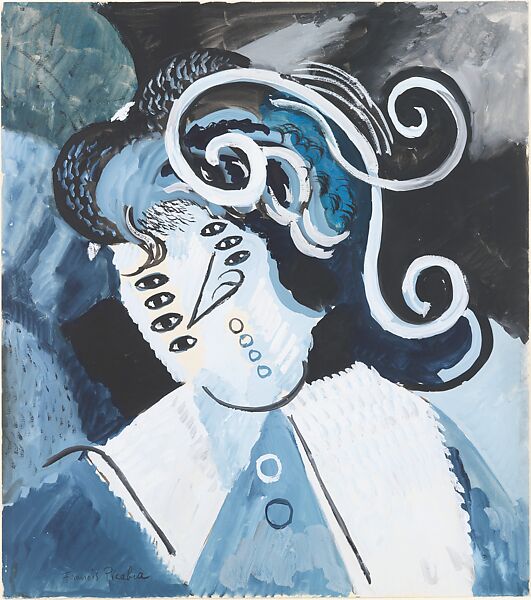 The Musketeer, Francis Picabia (French, Paris 1879–1953 Paris), Gouache on paper 