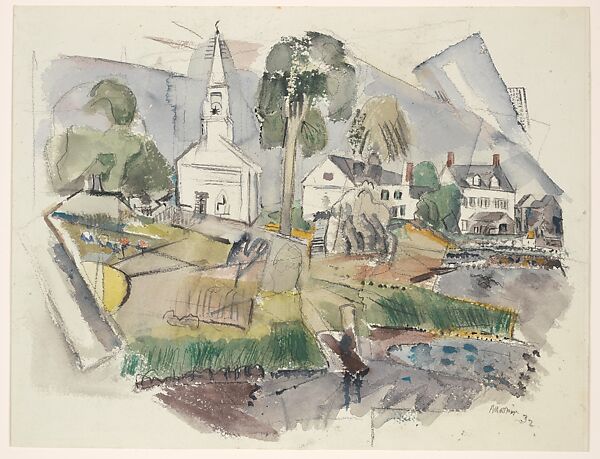 Phippsburg, Maine, John Marin (American, Rutherford, New Jersey 1870–1953 Cape Split, Maine), Watercolor, charcoal, and graphite on paper 