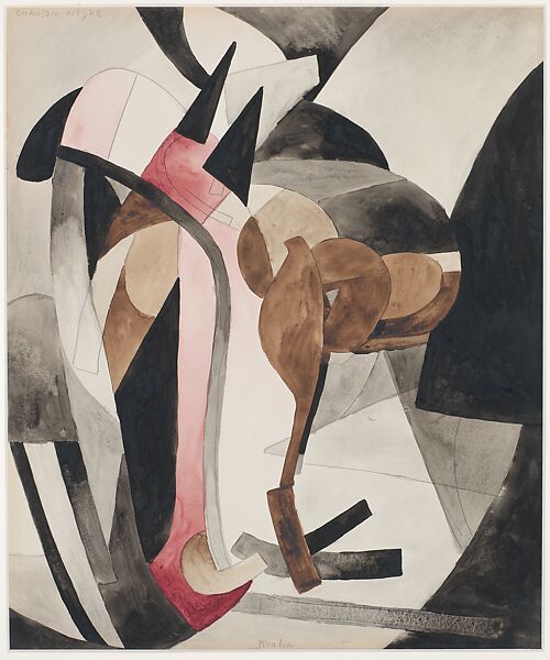 Negro Song I, Francis Picabia (French, Paris 1879–1953 Paris), Watercolor and graphite on paperboard 