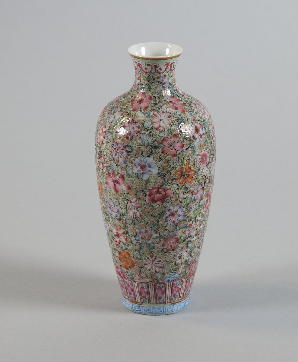 Vase with millefleurs decoration | China | The Metropolitan Museum of Art