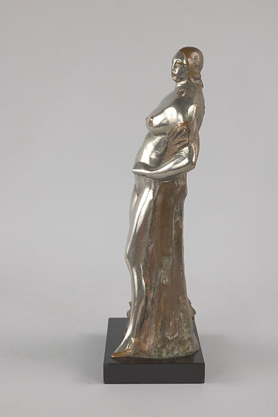 Standing Nude, Gaston Lachaise (American (born France) Paris 1882–1935 New York), Nickel-plated bronze