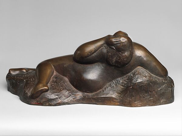 The Mountain, Gaston Lachaise (American (born France) Paris 1882–1935 New York), Bronze and glass