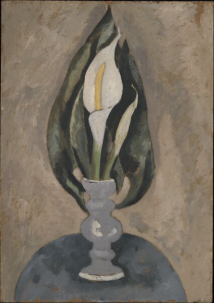 Still Life No. 16, Marsden Hartley (American, Lewiston, Maine 1877–1943 Ellsworth, Maine), Oil and charcoal on paperboard 