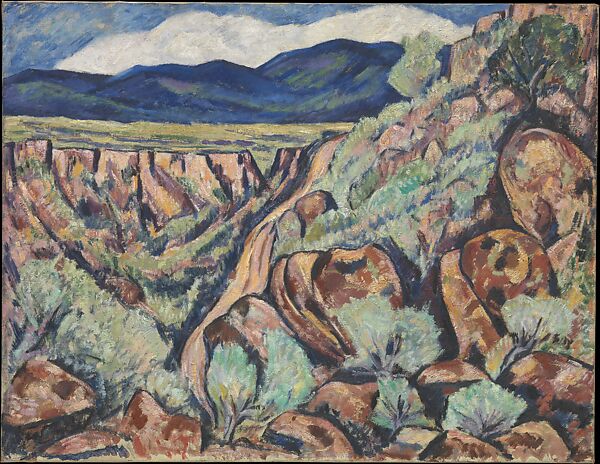 Landscape, New Mexico, Marsden Hartley (American, Lewiston, Maine 1877–1943 Ellsworth, Maine), Oil on canvas 