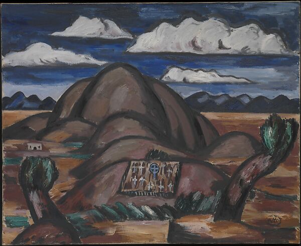 Cemetery, New Mexico, Marsden Hartley (American, Lewiston, Maine 1877–1943 Ellsworth, Maine), Oil on canvas 