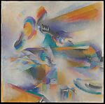 Aeroplane Synchromy in Yellow-Orange, Stanton Macdonald-Wright  American, Oil on canvas