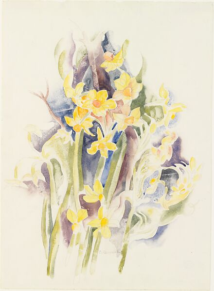 Small Daffodils, Charles Demuth (American, Lancaster, Pennsylvania 1883–1935 Lancaster, Pennsylvania), Watercolor and graphite on paper 