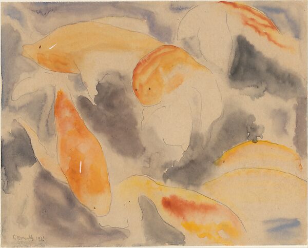 Fish Series, No. 4, Charles Demuth (American, Lancaster, Pennsylvania 1883–1935 Lancaster, Pennsylvania), Watercolor and graphite on paper 