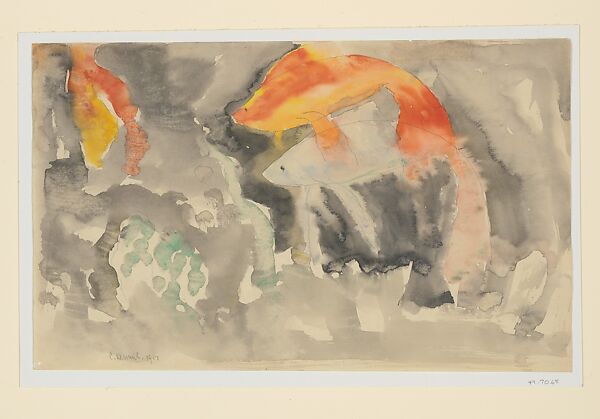 Fish Series, No. 5, Charles Demuth (American, Lancaster, Pennsylvania 1883–1935 Lancaster, Pennsylvania), Watercolor and graphite on paper 