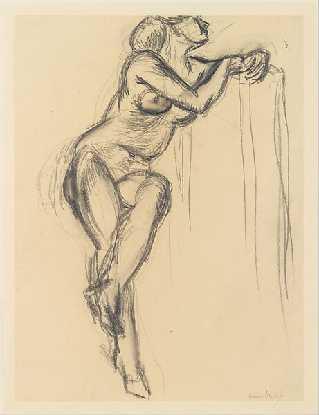 Nude, Henri Matisse  French, Graphite on paper mounted to board