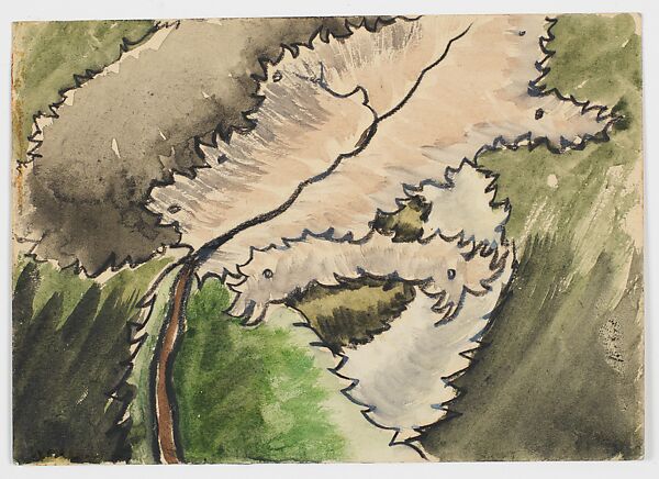 Dogwood, Arthur Dove (American, Canandaigua, New York 1880–1946 Huntington, New York), Watercolor and charcoal on paper 