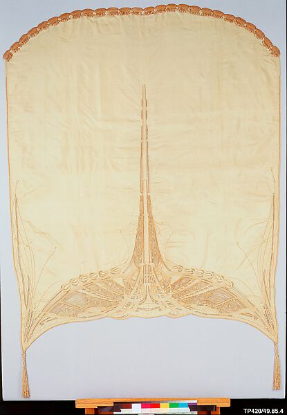 Curtain, Hector Guimard (French, Lyons 1867–1942 New York), Silk and cotton