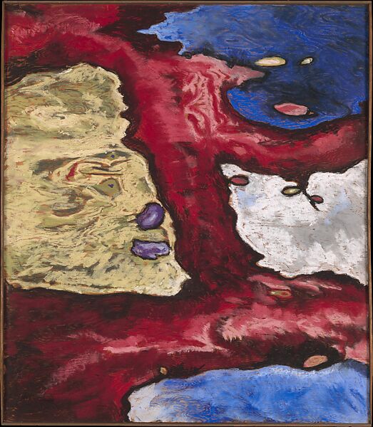 Tree Forms and Water, Arthur Dove (American, Canandaigua, New York 1880–1946 Huntington, New York), Pastel on plywood 