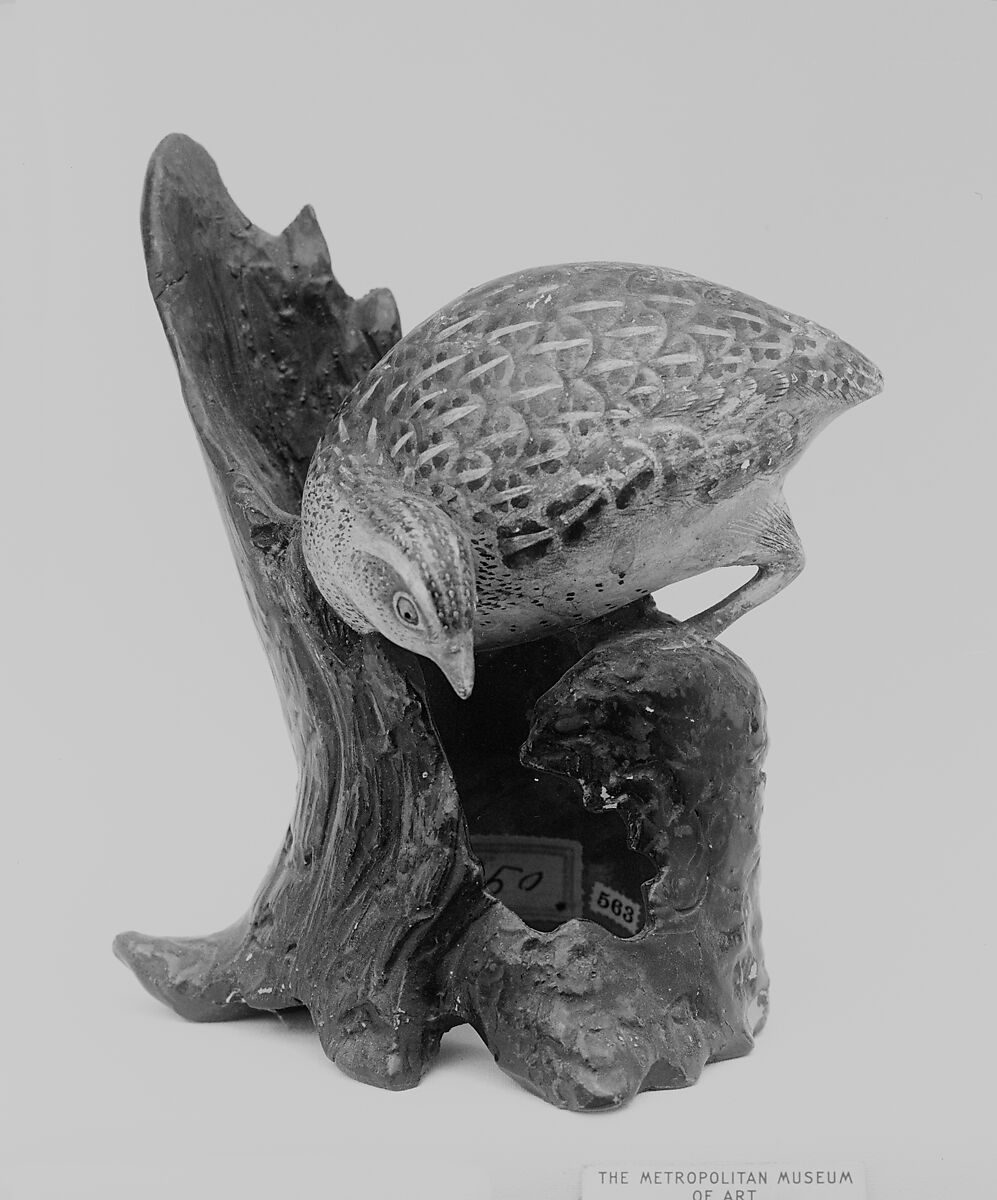 Ornament in the Shape of a Quail, Buff pottery, Japan 