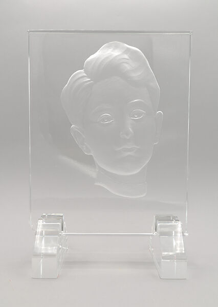 Panel Portrait of George Blumenthal Jr., Kathleen Hollister (American), Glass
