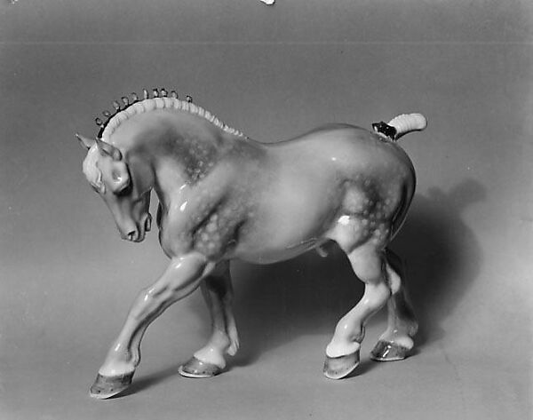 Percheron Stallion, Edward Marshall Boehm (American, Baltimore, Maryland 1912–1969), Porcelain 