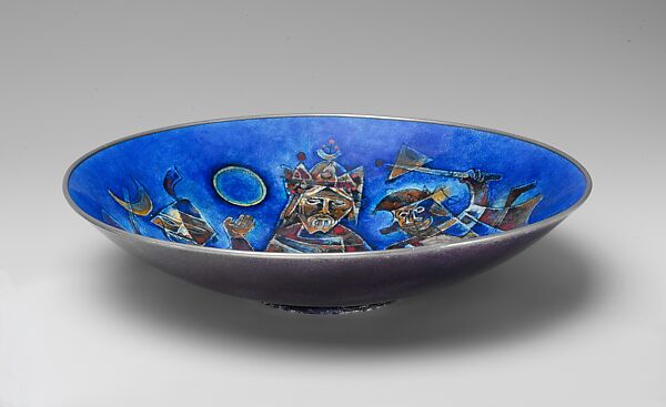 Bowl, Karl Drerup (American (born Germany), Borghorst 1904–2000 Newton, Massachusetts), Enamel on copper