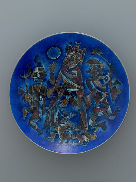 Bowl, Karl Drerup (American (born Germany), Borghorst 1904–2000 Newton, Massachusetts), Enamel on copper 