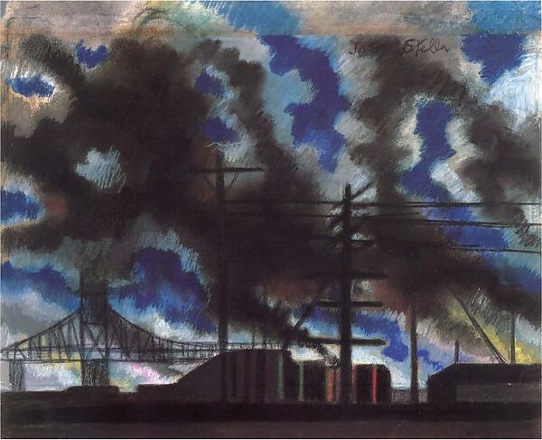 Bethlehem, Joseph Stella (American (born Italy) Muro Lucano 1877–1946 New York, New York), Pastel on paper 