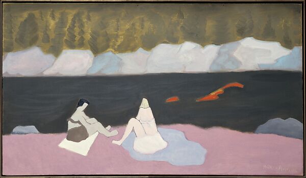 Swimmers and Sunbathers, Milton Avery (American, Altmar, New York 1885–1965 New York), Oil on canvas 