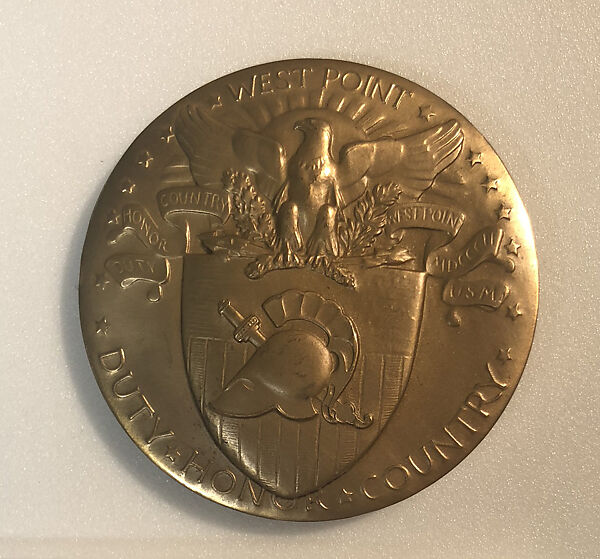 The Sesquicentennial Medallion of the United States Military Academy, Laura Gardin Fraser (American, 1889–1966), Bronze 