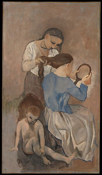 La Coiffure, Pablo Picasso (Spanish, Malaga 1881–1973 Mougins, France), Oil on canvas 